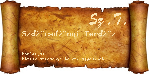 Szécsényi Teréz névjegykártya